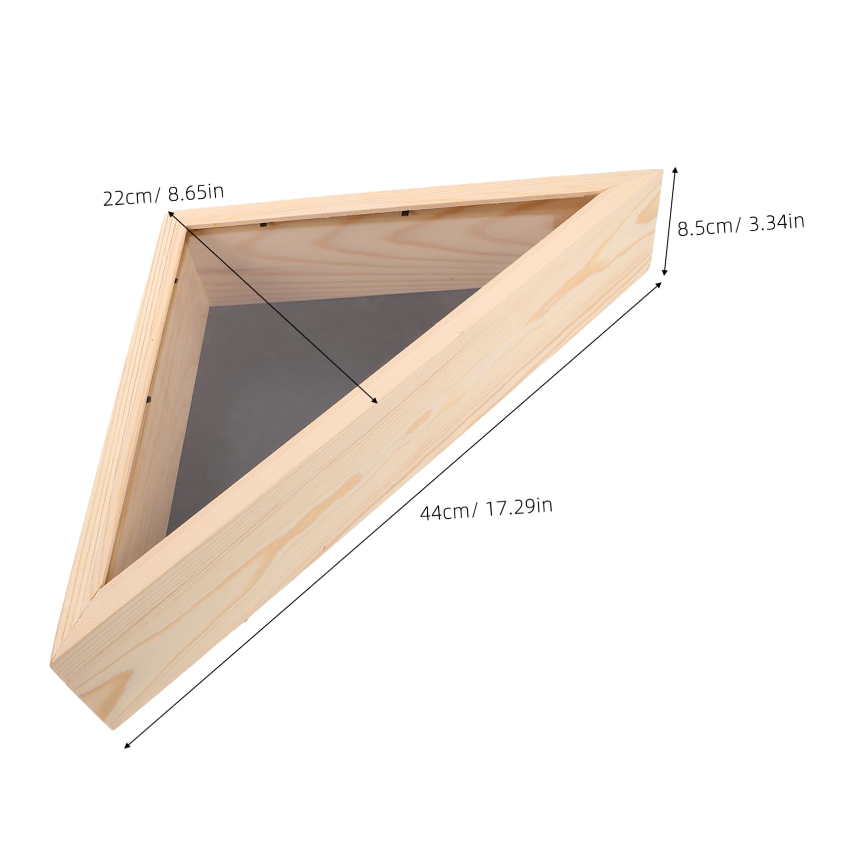 Cabilock Caja de Madera para Bandera Conmemorativa Triangular Diseño Moderno y Rústico para Decoración y Almacenamiento Seguro de Banderas de