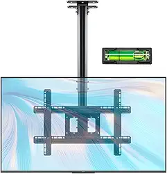 Suporte Articulado para TV de Teto/Parede | Ajustável 32-75 Polegadas | Movimento 360°, Inclinação +5°/-15° | 7 Níveis Altura | 50kg | VESA 400x400