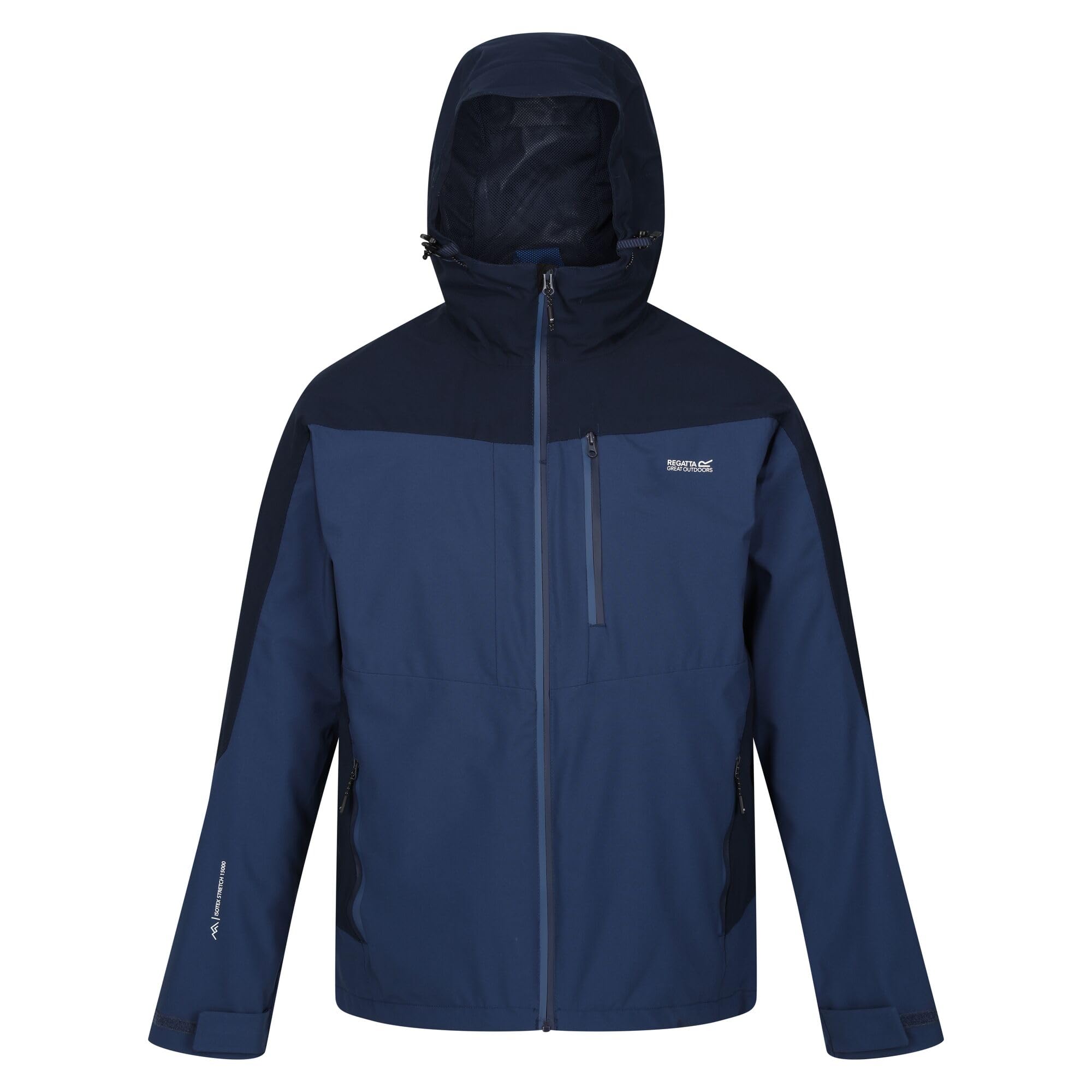 Regatta Mens Wentwood VIII 3 in 1 Waterproof Jacket, Danger Red/Ash, XL