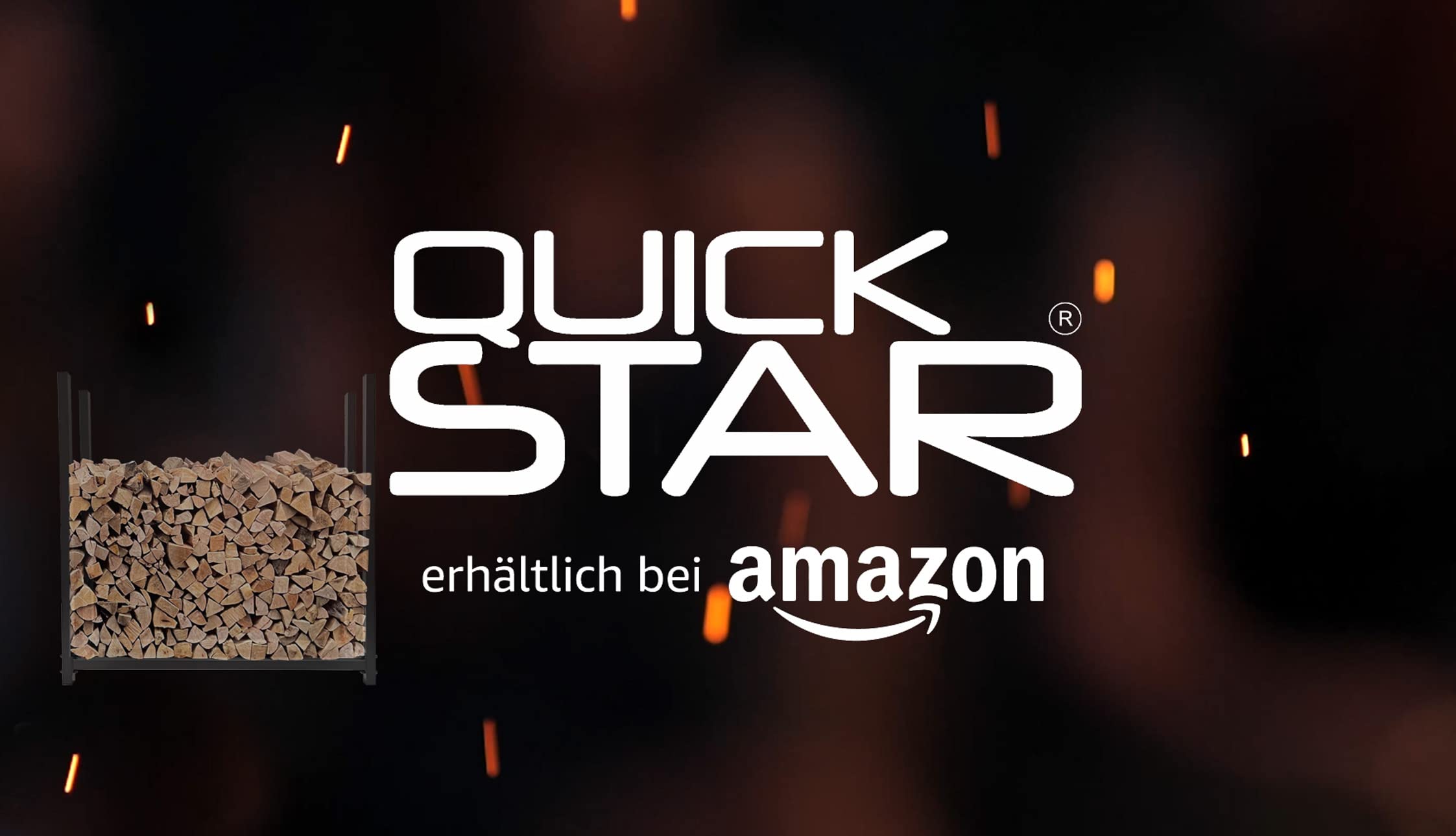 Regał na drewno QUICK STAR 90x25x90 cm z kołami
