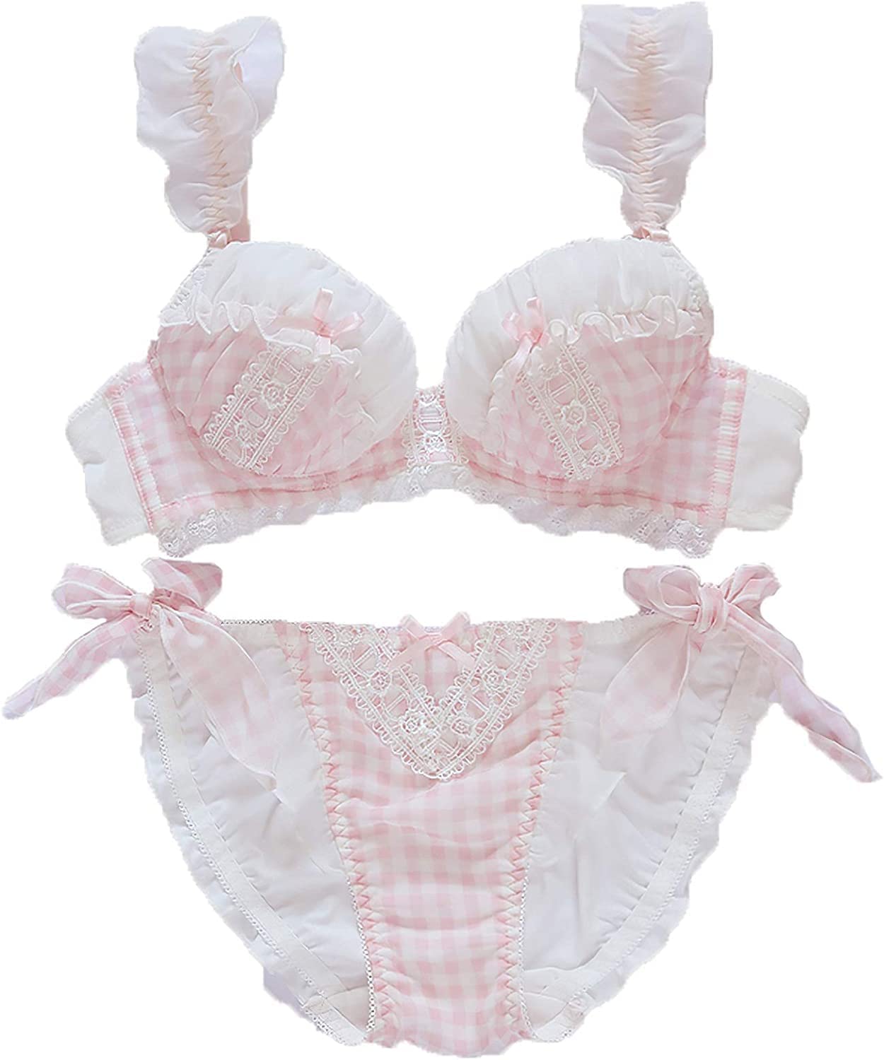 パンティ ロリ Amazon.co.jp: ランジェリー女子校生ティーンロリータアンダーウィートレーニングブラジャーかわいい弓レースブラレット快適な睡眠睡眠ブラス王国 ロリオンバンドーブラとパンティセットピンクホワイトブルー (色 : ピンク, Cup Size : 85B) : おもちゃ
