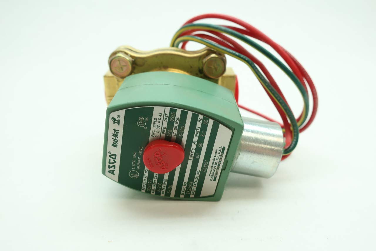 Electrovanne ASCO 8210G1 RED-HAT II pour contrôle des fluides 120V-AC 3/8 NPT