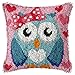 Zatrzask Kompletny Zestaw Poszewek Na Poduszkę- Zatrzask Kompletny Zestaw Poszewek Na Poduszki Dla Zwierząt,Niebieska Sowa Z Kokardą,Poduszki Zestawy Do Szydełkowania Dla Dzieci Dorośli Pocz