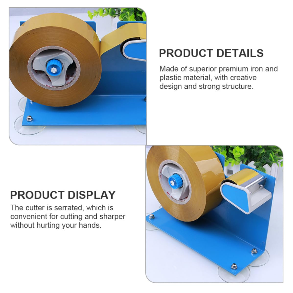 Dispenser Comodo e Nastro Adesivo da Tavolo per in Ferro e Plastico Design Creativo Aumento Dell'efficienza di Imballaggio per Casa e Scuola