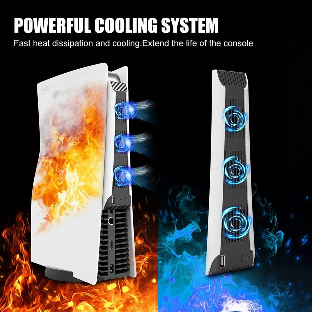 MTK - Ventilador de refrigeración G-Dreamer HS-PS5028 para consola PS5