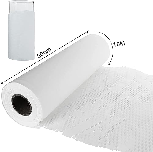 Miniatura 5 de helpers lab Ready Roll Packaging Paper 12 Inch x 32.8 Feet Honeycomb Cushioning Wrap Perforated-Packing 1 Rolls Honeycomb Wrap Roll Packing