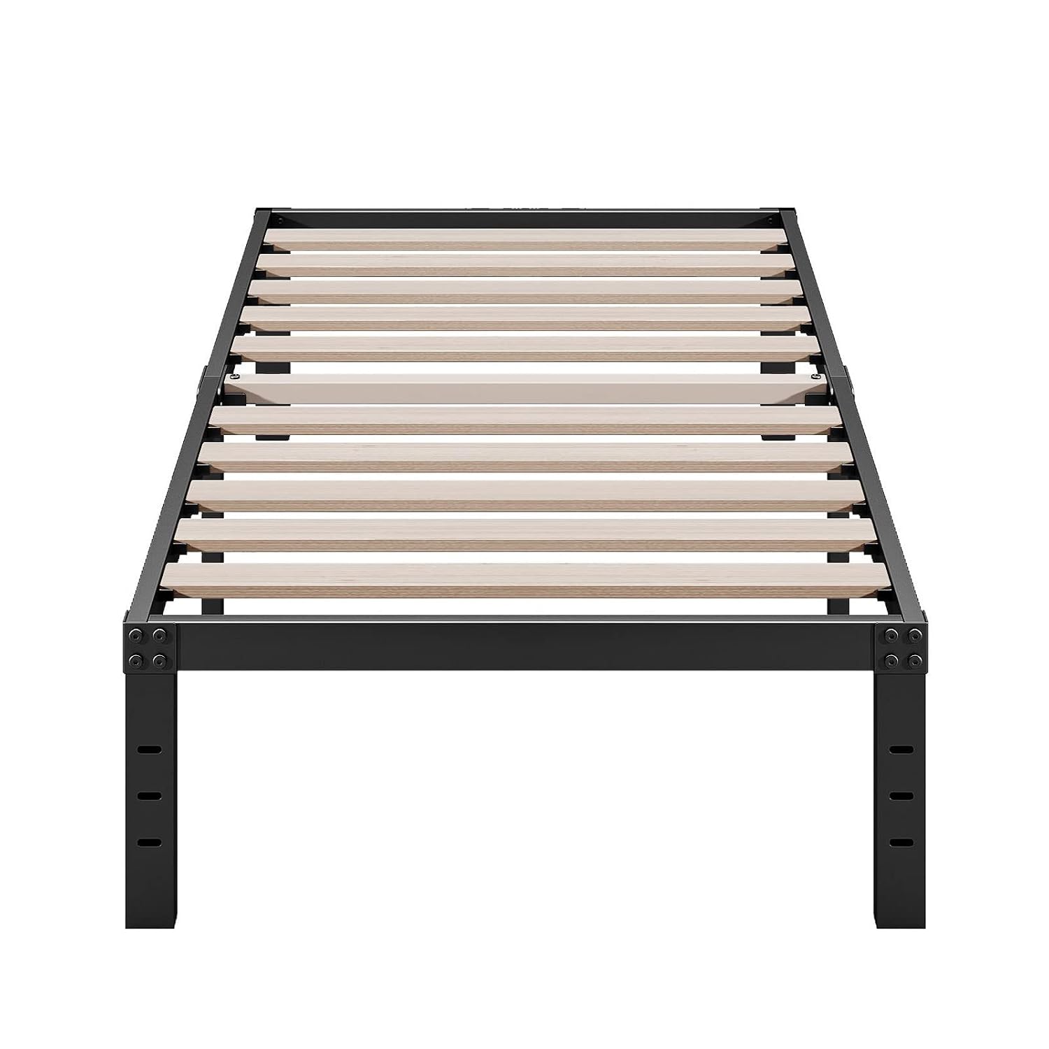 ZIYOO Twin XL Bed Frame, 14 Inches High, 3" Wide Wood Slats with 2500 Pounds Support for Mattress, No Box Spring Needed, N... - Review, Price and Buying Guide