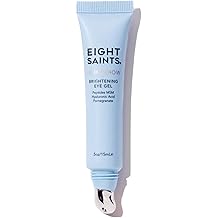 Eight Saints Light Show Brightening Eye Gel, Natural and Organic Anti Aging Cooling Eye Gel to Reduce Puffiness, Wrinkles and Calms Under Eye Skin, 0.5 Ounces