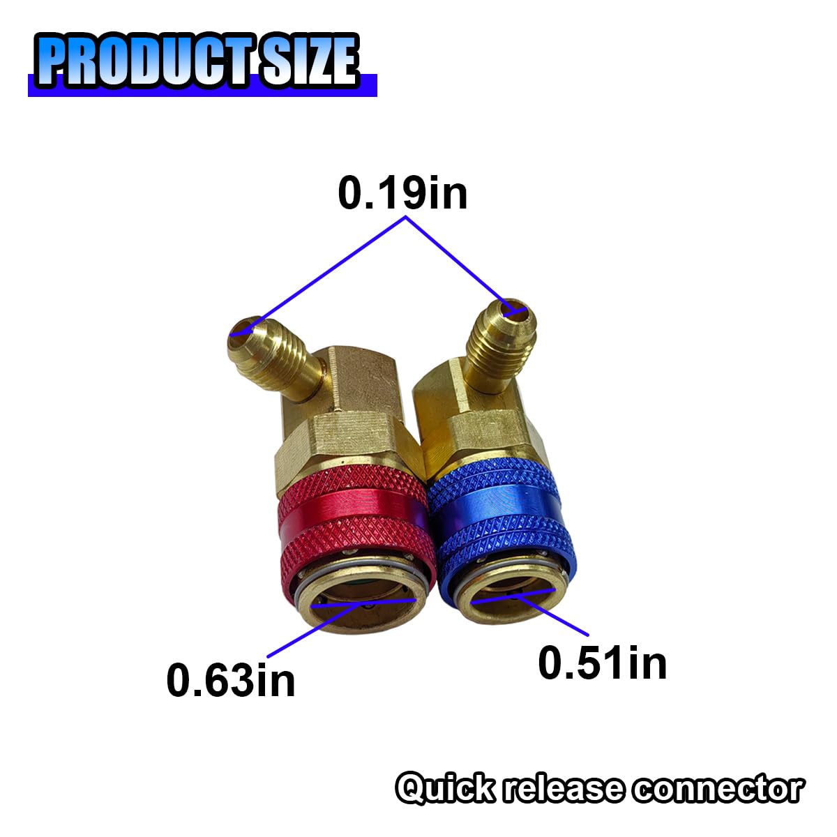 R1234yf To For R134a Quick Coupler Adapter High Low Side Conversion Kit Auto AC