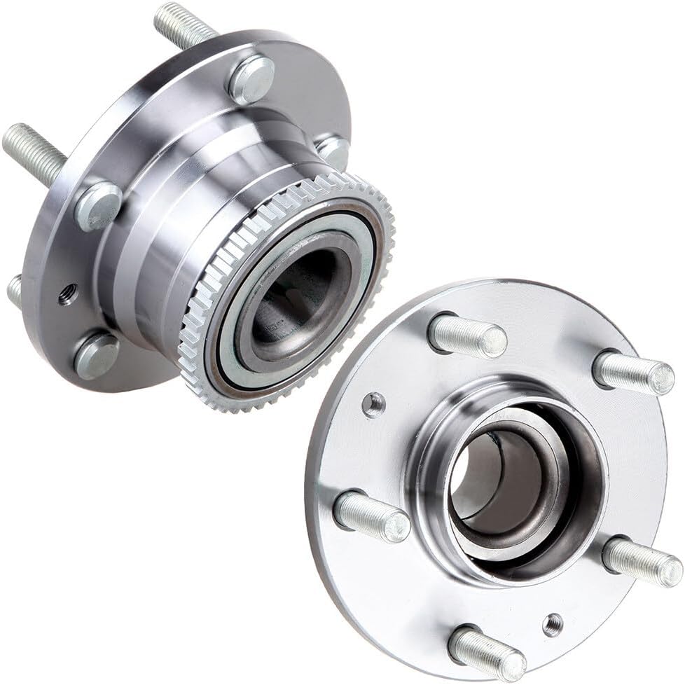 ECCPP Wheel Hub and Bearing Assembly Rear 512271 fit for Ford Fusion 2006-2007, for Ford Fusion 2008-2012, for Lincoln 5 Lugs Wheel Bearing Hubs with ABS 2pcs