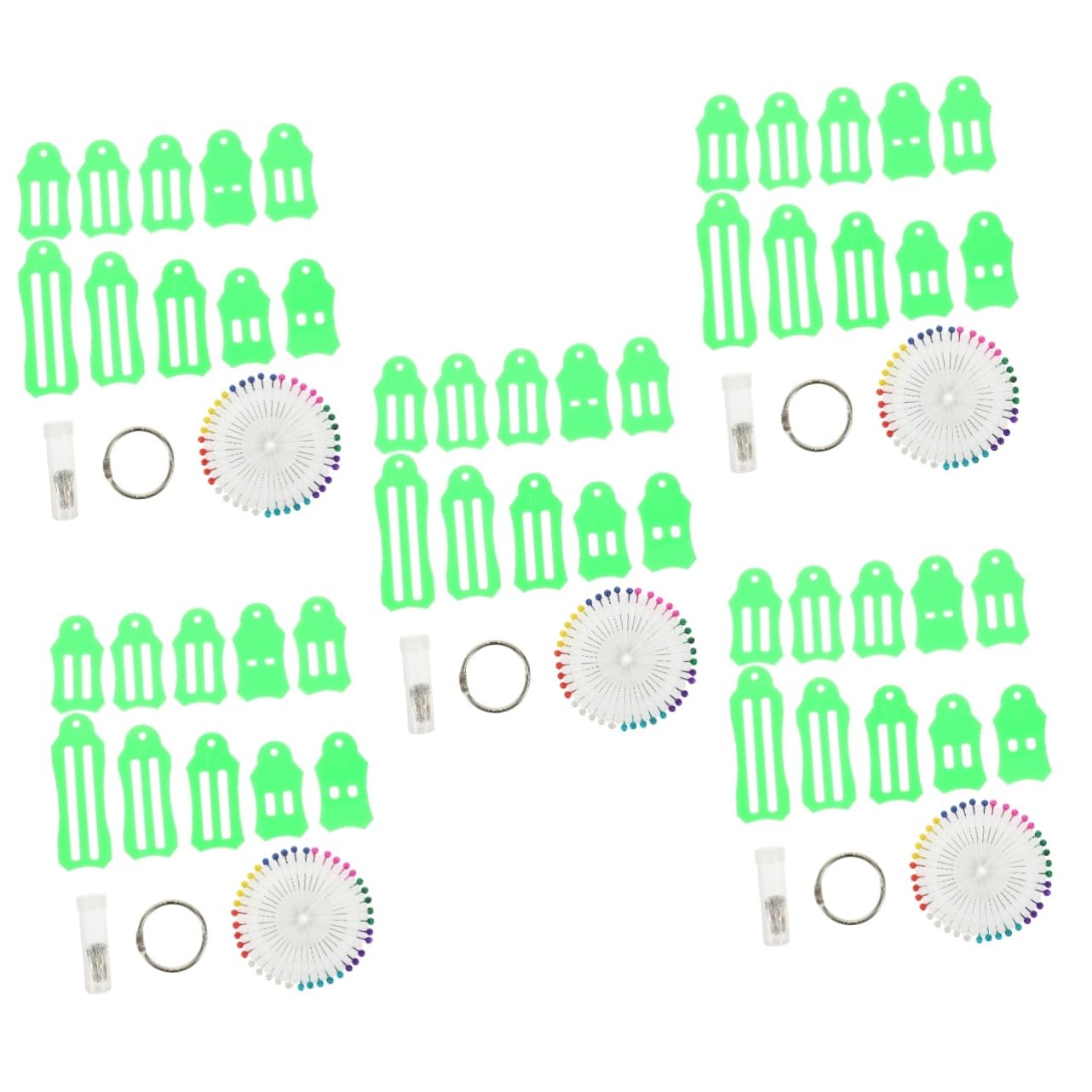 SHINEOFI 5juegos Herramientas Para Hacer Cintas De Tela Kit Multi-colores Para Proyectos De Costura y Acolchado Incluye Herramienta De Pliegue De Tela y Clips De Costura Para Manualidades y