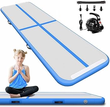 fbスポーツ　体操　エアマット　ブルー　3m Amazon.co.jp: 体操マット エアートラック 3M長さ インフレ 転倒