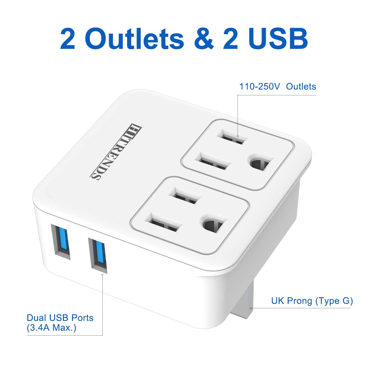 Buy UK Power Adapter, Ireland London Hong Kong Travel Plug adapter with
