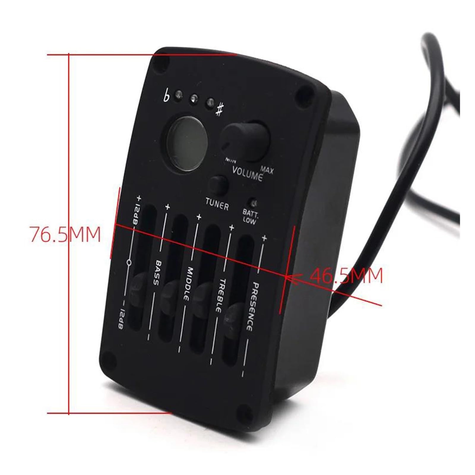 Preamplificatore Per Chitarra Acustica Con Equalizzatore A Quattro Bande E Accordatore Bk