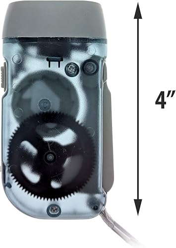 Miniatura 7 de ASR Outdoor Emergencia Movimiento 3 LED Dynamo Squeeze Action Basic Linterna - No necesita pilas