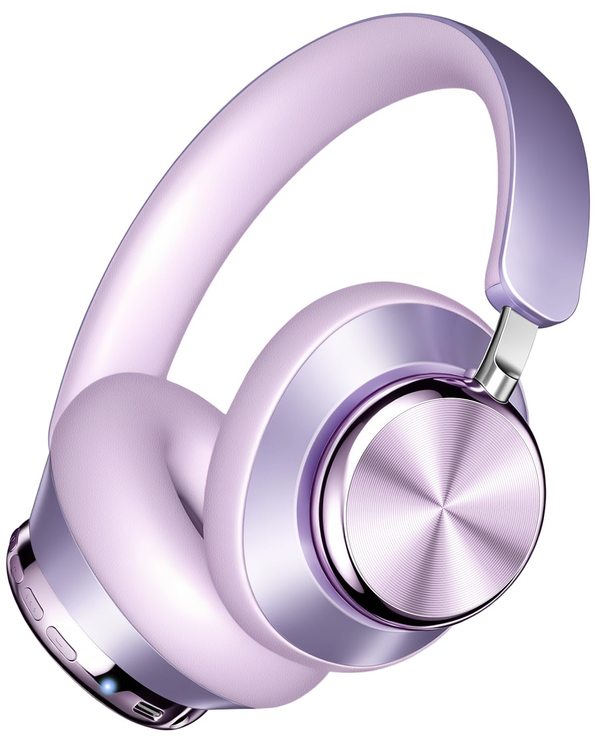 Wentronic Active Noise Cancelling Over Ear Headphones 48 Hours Playtime High Sound Quality 6 EQ Music Mode Headphones - Purple