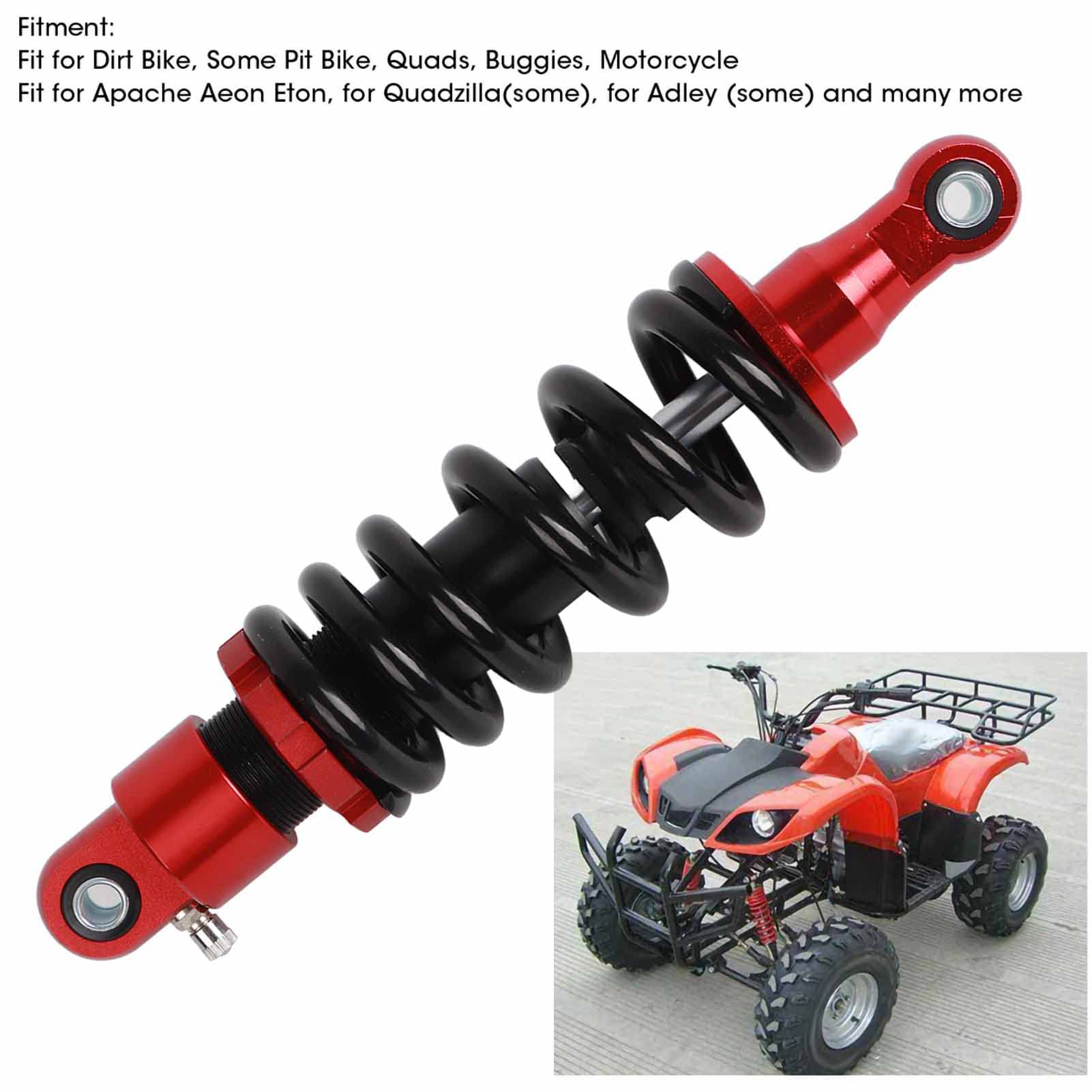 Tylny amortyzator Qiilu, regulacja 280 mm Tylny amortyzator Amortyzator zawieszenia do motocykla Dirt Bike