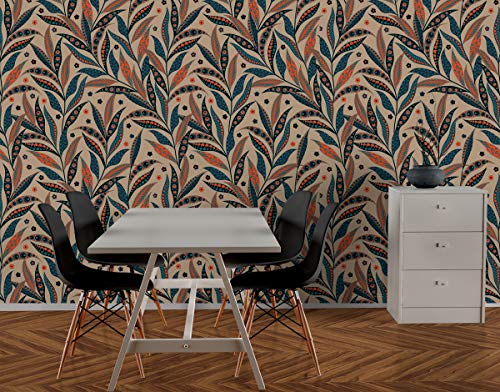 Image of DECOR PRODUCTION Self Adhesive Wallpaper Wall Sticker for Home Decor, Living Room, Bedroom, Hall, Kids Room, Play Room (PVC Vinyl, Water Proof 30 sq.ft) 16x90 Inches Each Strip