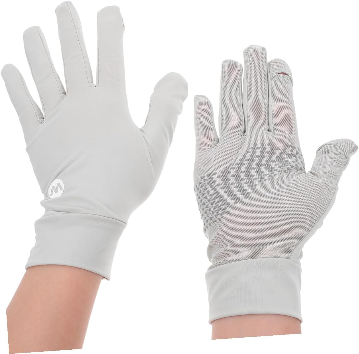 Women’s Summer Sun Protection Driving Gloves, Breathable Cooling Ice Silk Fabric, Non-Slip Outdoor Cycling Mittens for Women, Lightweight Touchscreen Gloves for Hiking Running