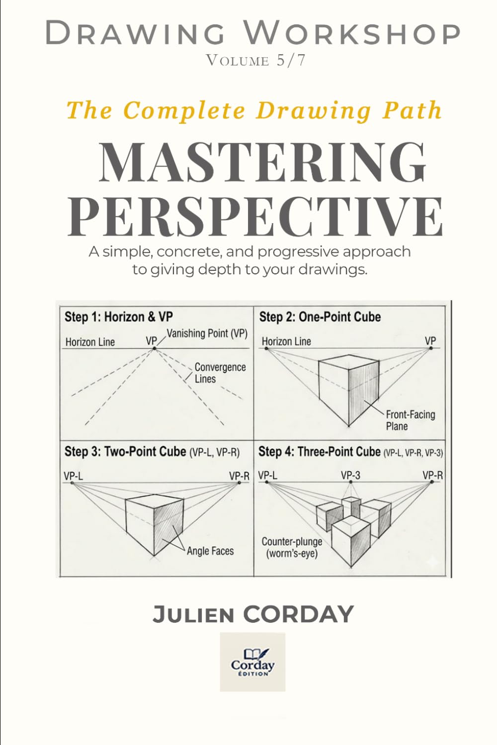 MASTERING PERSPECTIVE: A simple, concrete, and progressive approach to giving depth to your drawings. (Drawing Workshop)