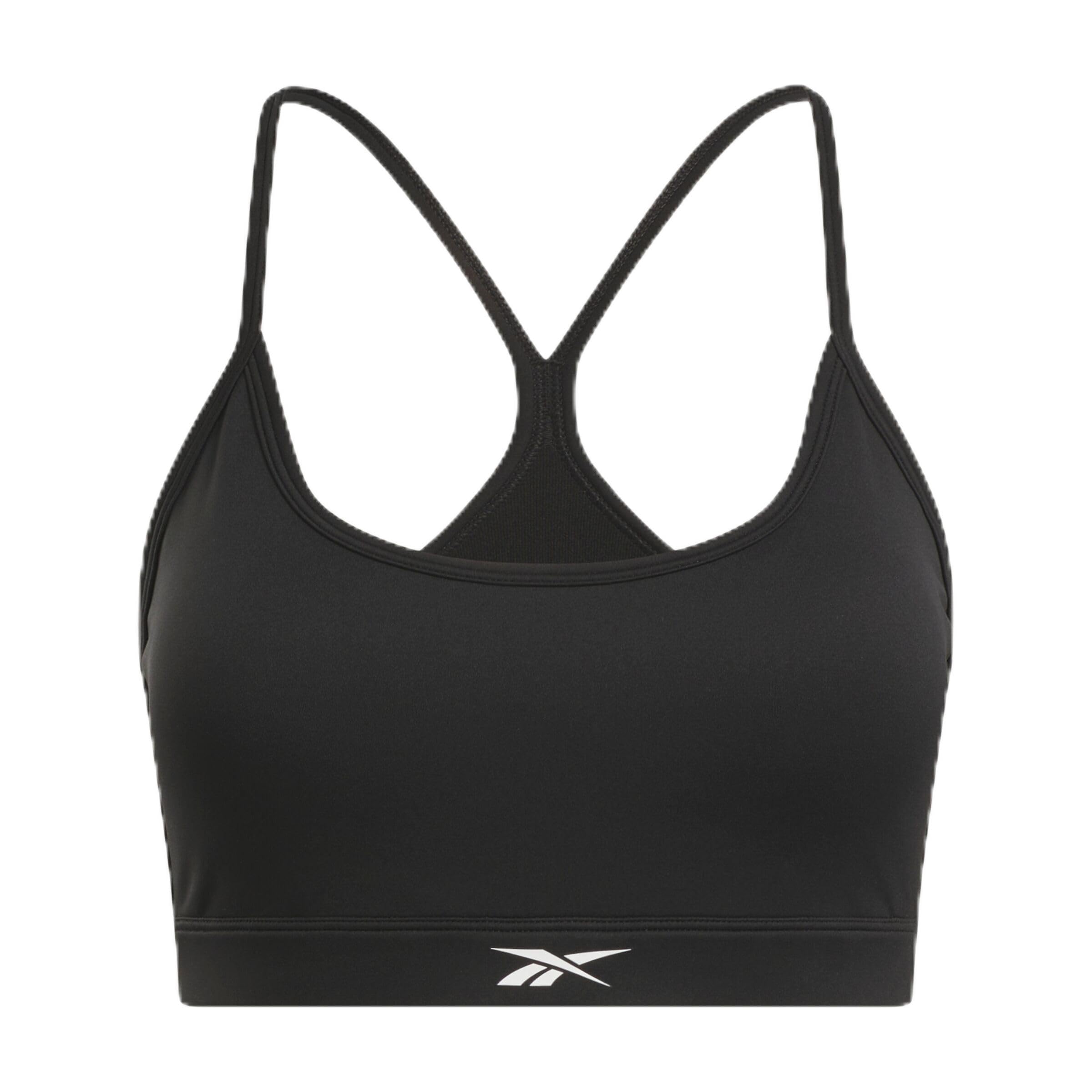 Reebok Women's Kendal Core Strappy Bra Bustier Black