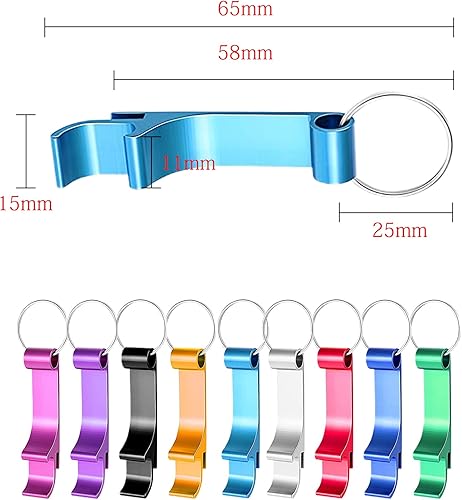 Miniatura 3 de 80 llaveros personalizados para abridor de botellas de cerveza de aluminio a granel, texto grabadologotipo, regalos de fiesta de boda, baby shower,