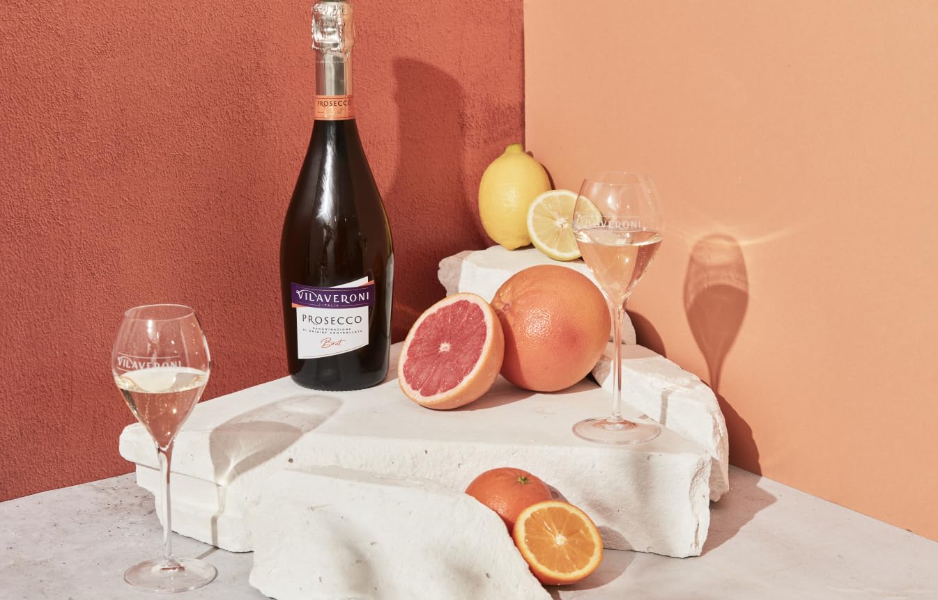 Vilaveroni - Prosecco DOC Brut - Vino Espumoso Italiano - 6 botellas x 75 cl