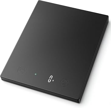 Homebuds 22lb/10kg Kitchen Scales, Precision 0.1oz/1g by Our Professional Scale Factory Since 2001, Digital Food Scales for Cooking and Baking, LED, 3*AAA Batteries, Black