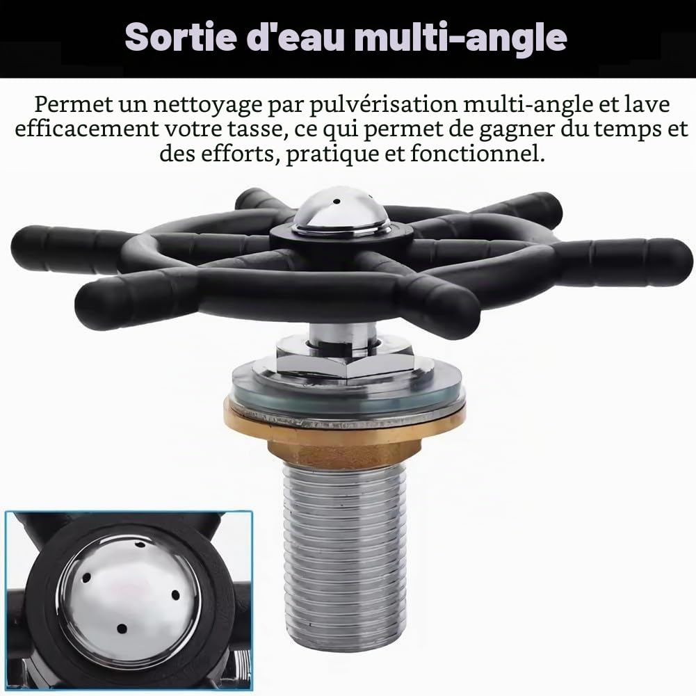 Tête de robinet en acier inoxydable pour verre à bière et tasse à café