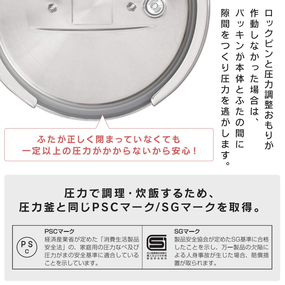 アイリスオーヤマ 圧力鍋 RAN-5Lサムネイル7