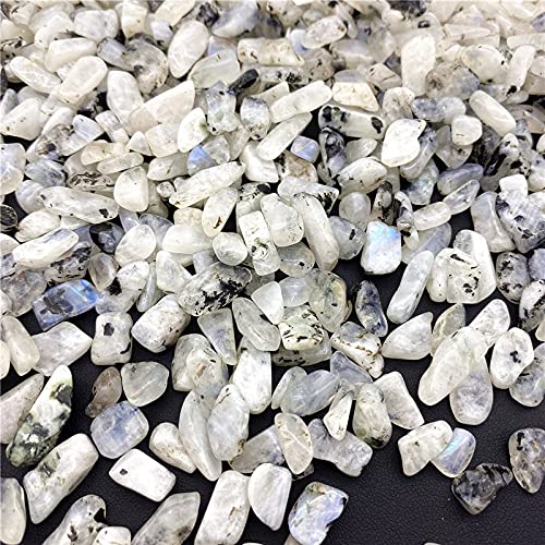 Roca de Grava de Cristal de Piedra Lunar Blanca Natural de 50g Adecuada for organizar jarrones Rellenos Acuario Jardines y Fuentes Grava decoración de la habitación