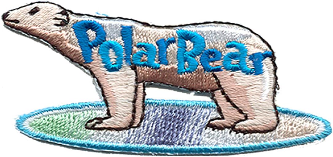 12 Pieces 2" Activity Scouts Applique Fun Patches, Outdoors & Seasons - Polar Bear (Polar Swim 4)