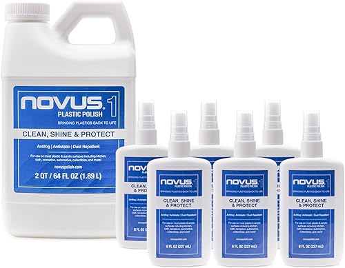 NOVUS Paquete de recarga | Plastic Clean & Shine #1 | Jarra de recarga y juego de botellas de spray