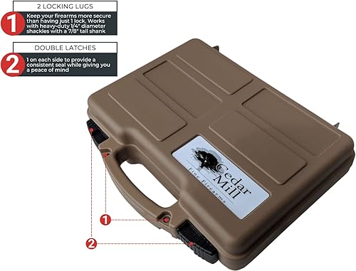 Miniatura 2 de Cedar Mill Fine Firearms - Estuche rígido de espuma para pistola con cerradura de espuma Pick and Pluck