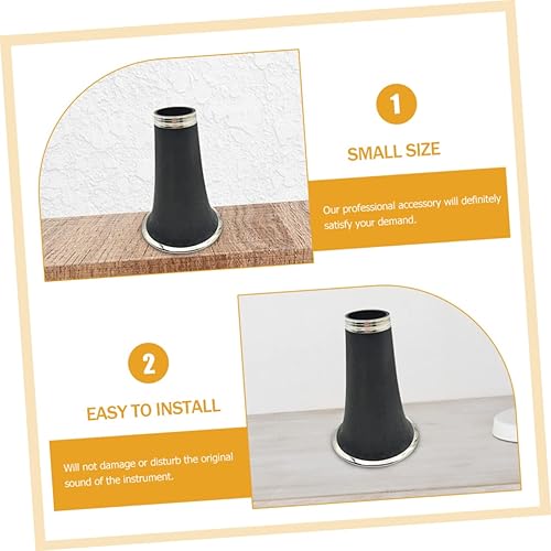 Miniatura 9 de Tubo de clarinete B Piezas de clarinete plano Suministros de clarinete Tubo de paso de agudos B Tubo de clarinete plano Barril Clarinete ajustable