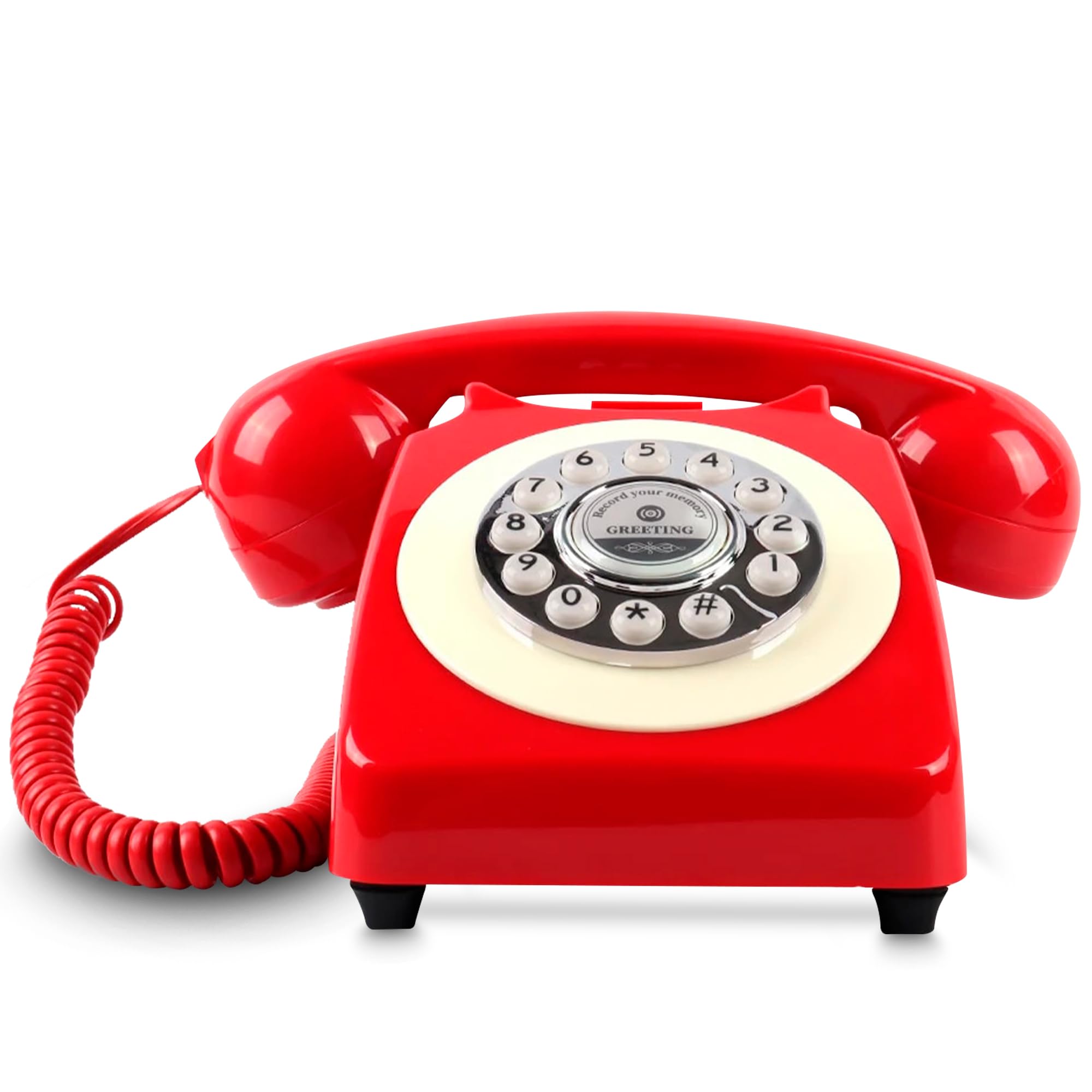 Vintage Retro Antike Telefon Festnetztelefon Home D Produktbild-Vorschau 2