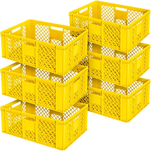 BRB Lot de 6 paniers empilables ajourés/empilables, L x l x H 600 x 400 x 240 mm, qualité...