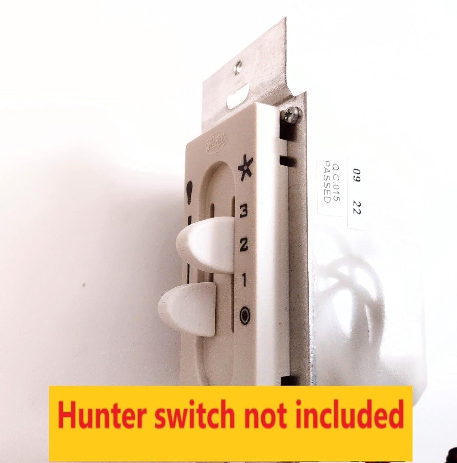 Hunter Fan Control Knob Set - 3D Printed Replacement Split Knobs (3-Pack, White)