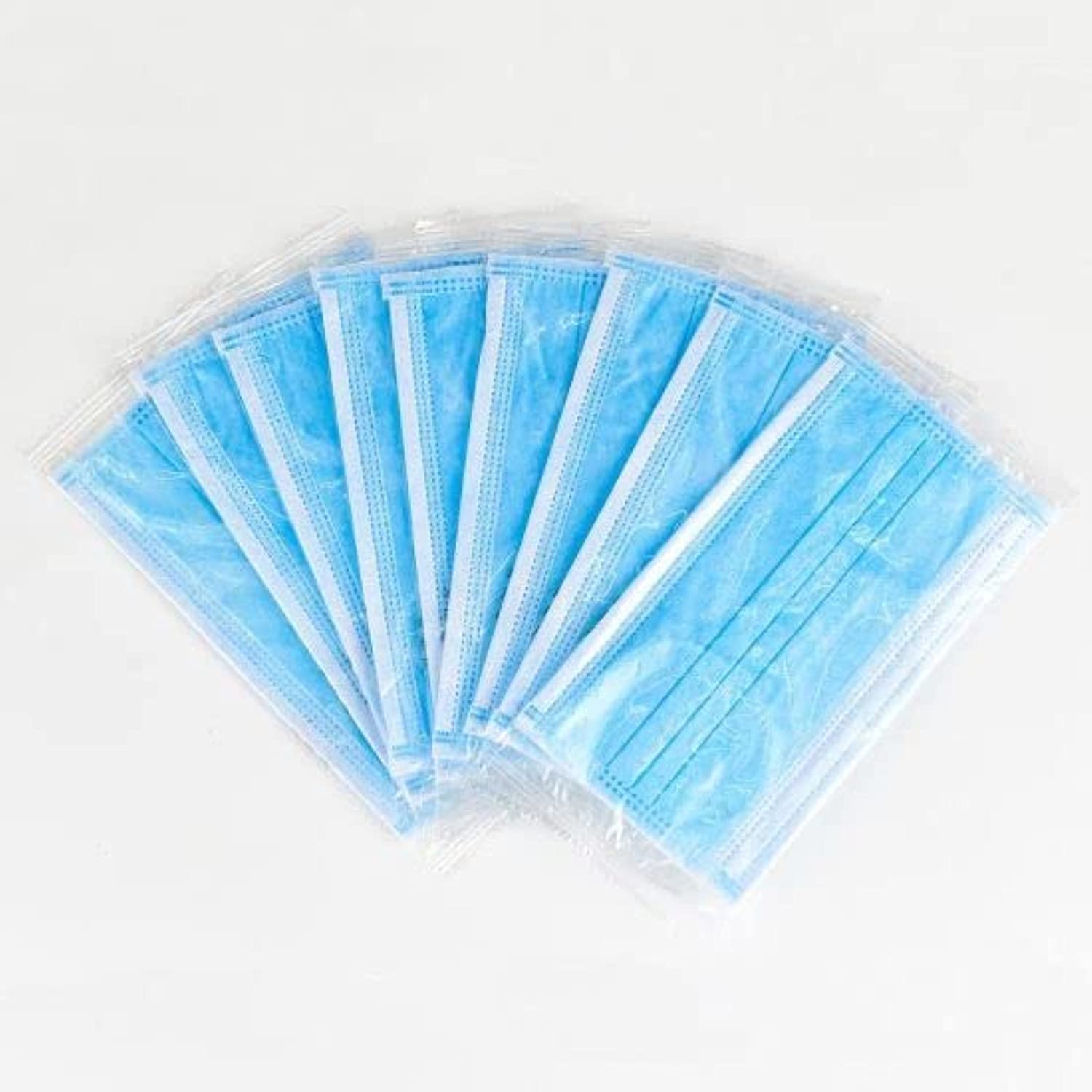 50 pcs Individually Wrapped Disposable Face Mask - Individually Wrapped - 50 Pack