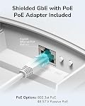 Cudy Outdoor AX3000 High Power WiFi 6 Access Point, IP65 Weather Proof, External High Power FEMs, Gigabit RJ45 Ports, Support 802.3at or 48~57V Passive PoE, Lightning Protection, MU-MIMO