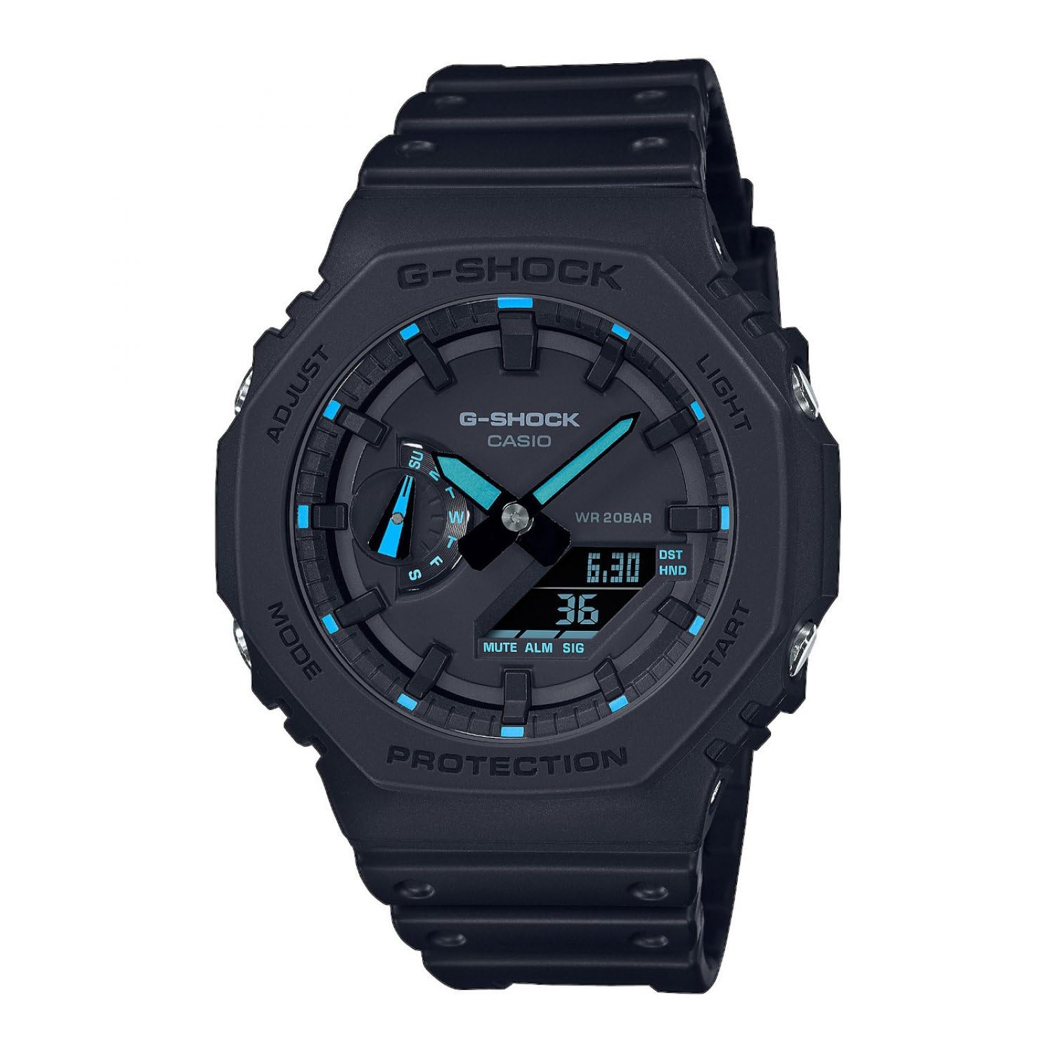 Wristwatch CASIO G-SHOCK GA-2100-1A2ER Silicone Black Sub 200mt