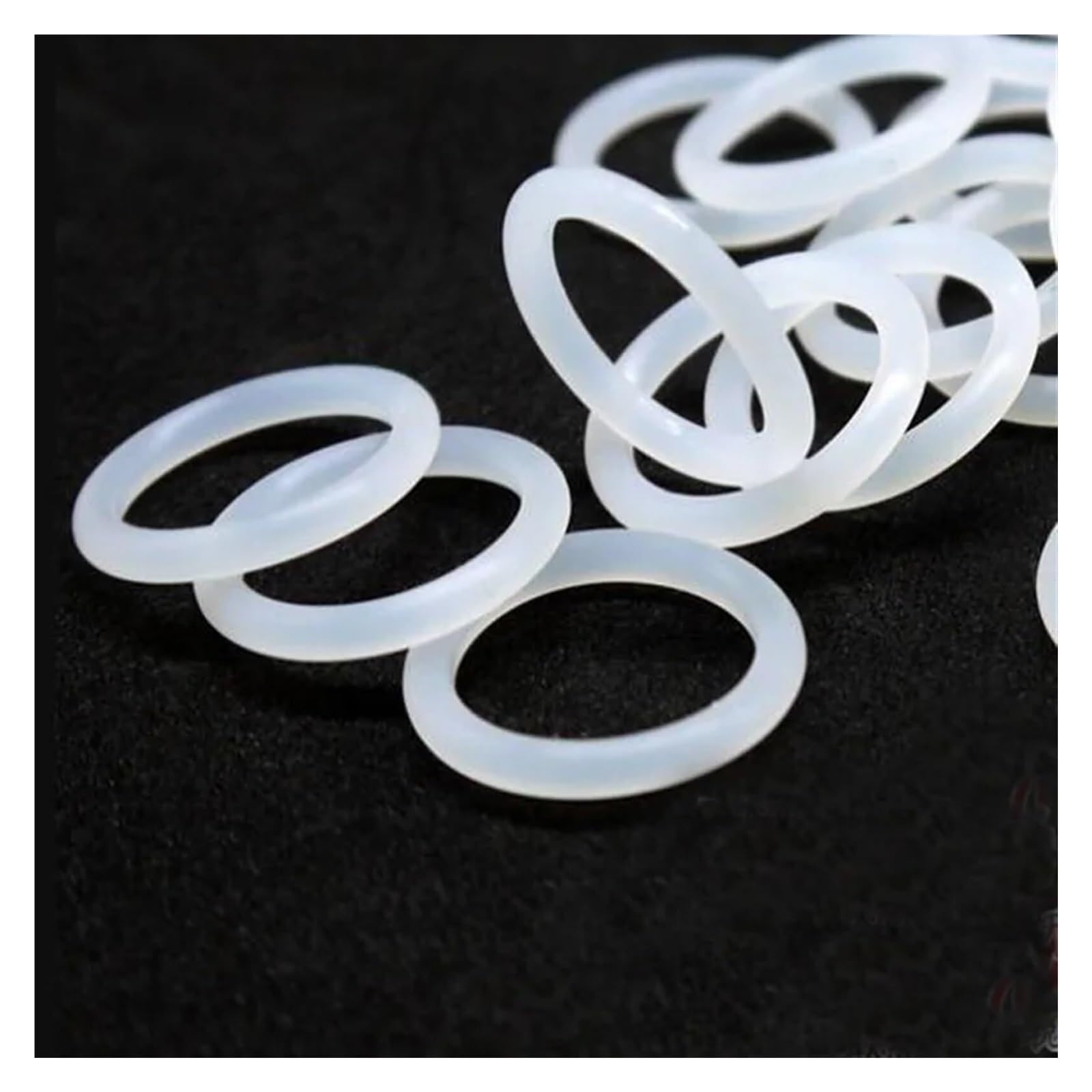 Silikonowe pierścienie uszczelniające O-ringi Zestaw 20 szt. białych silikonowych pierścieni O-ring o średnicy zewnętrznej 13–75 mm CS 3,0(OD 16mm CS 3.0mm)