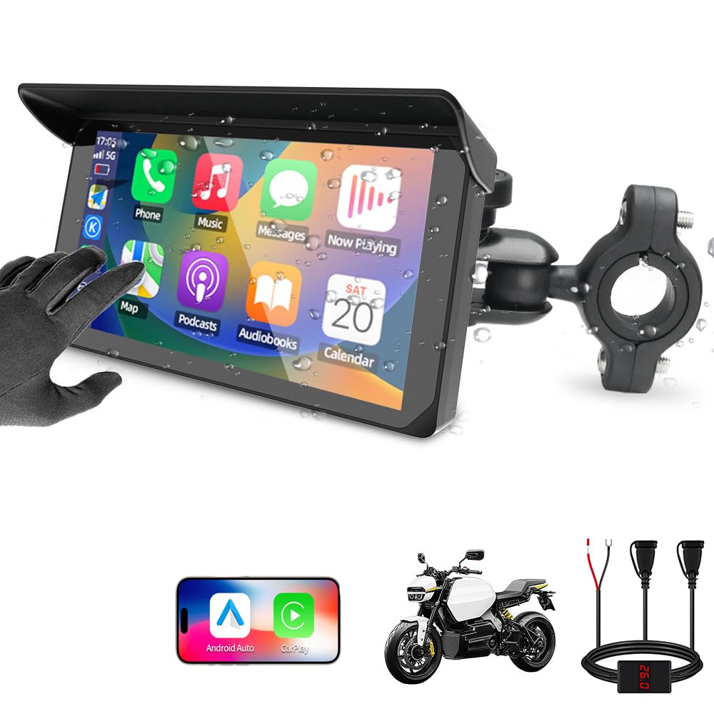 Test du VSYSTO : écran Carplay 5'' pour moto avec caméra et
