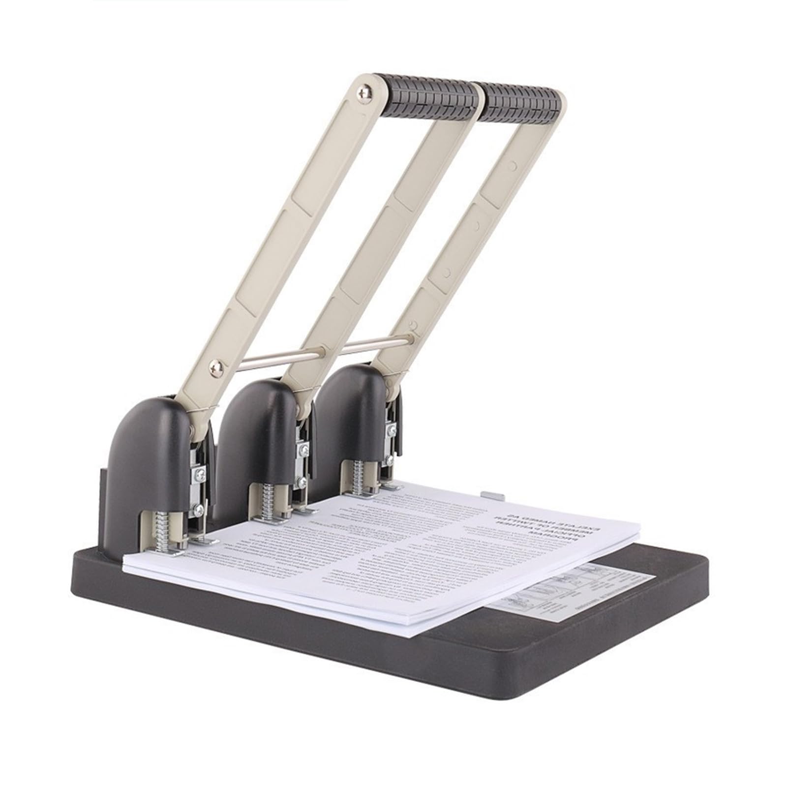 Perforatrice industriale Heavy Duty 3 Punche di carta con Duide regolabile Capacità 150 fogli per carta PVC laminati Puncher