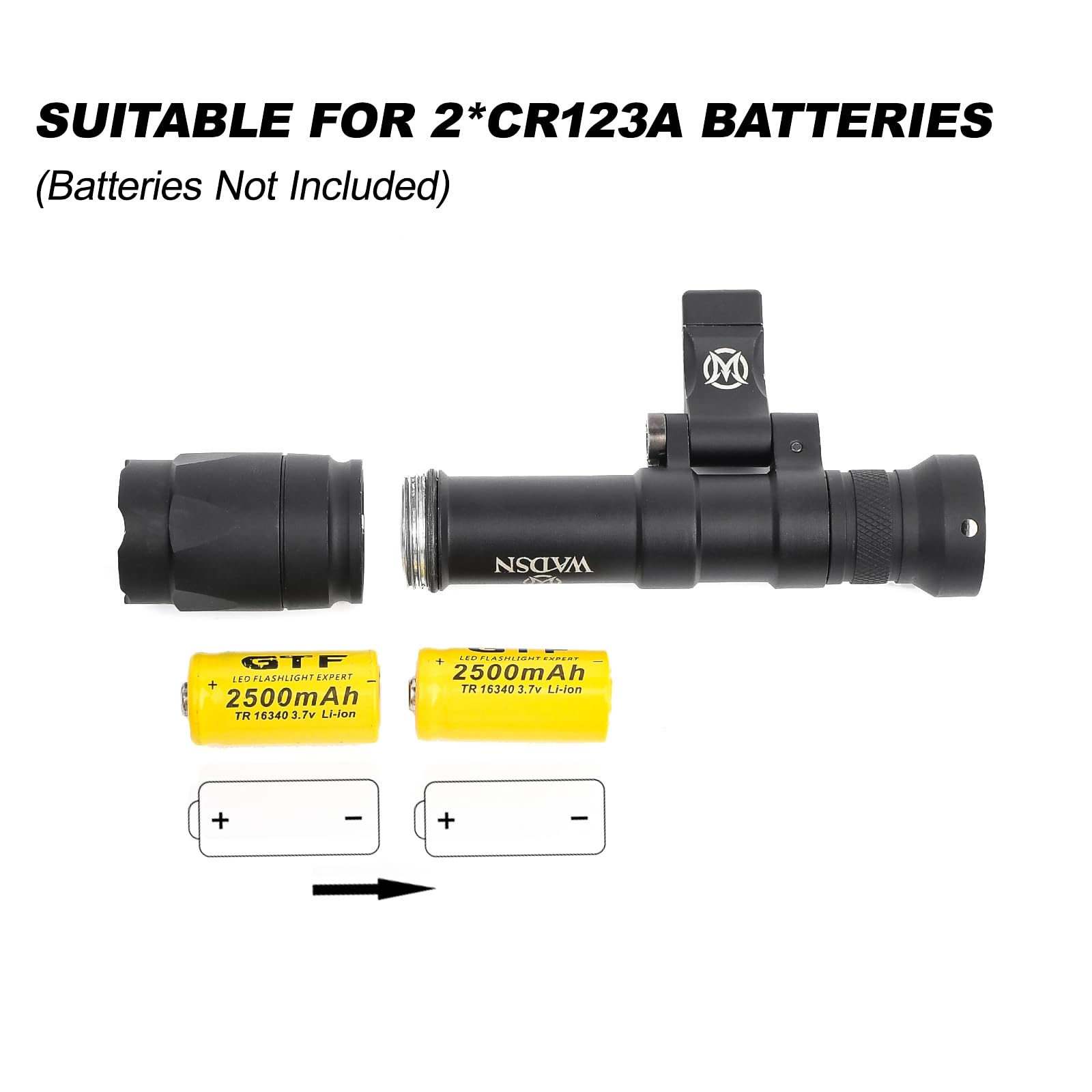 GLECTICAL M640C Tactical Rotating Mount Flashlight - Image 4