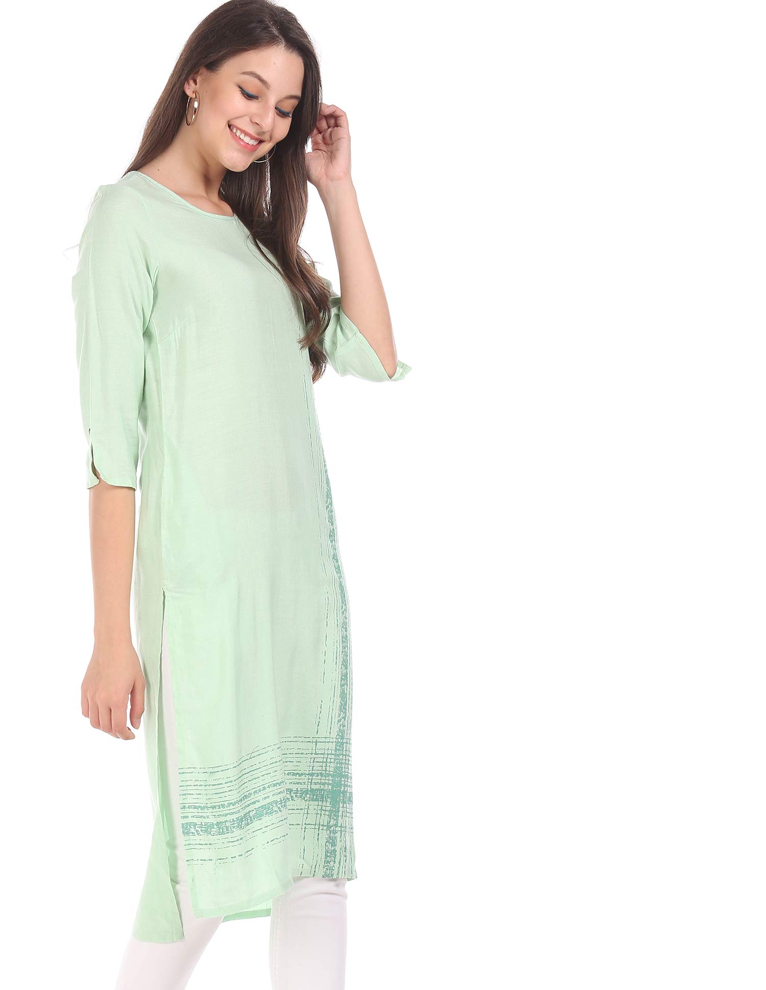 Karigari by UnlimitedWomen's Rayon Regular Kurta