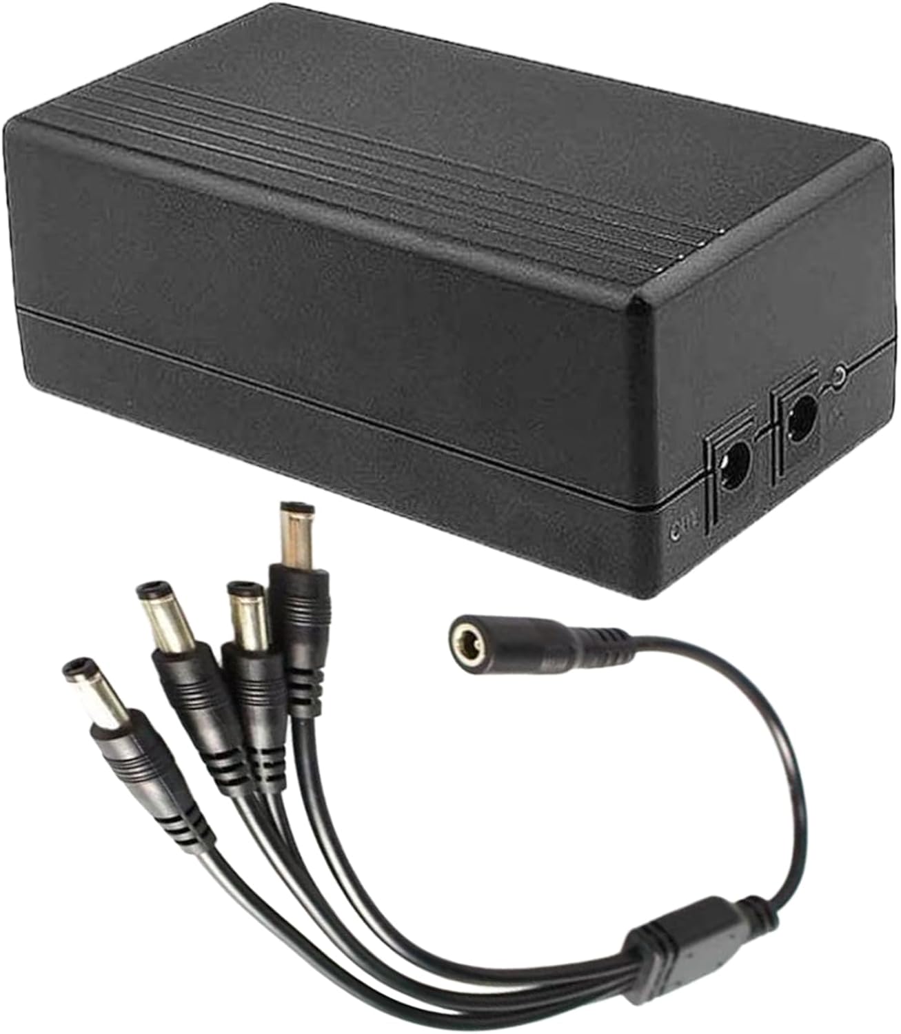 12V 2A Mini UPS 4 Channels, 15600mAH DC to DC 12V Residence Router UPS with 4 Interfaces, Rechargeable Battery Backup for LED Mild Strip, CCTV Digital camera, Router (15700)