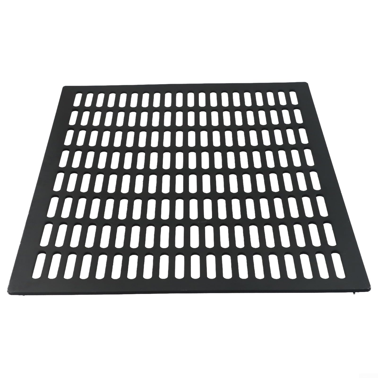 Grille d'aération aluminium noir 300x400 mm pour meuble et fenêtre