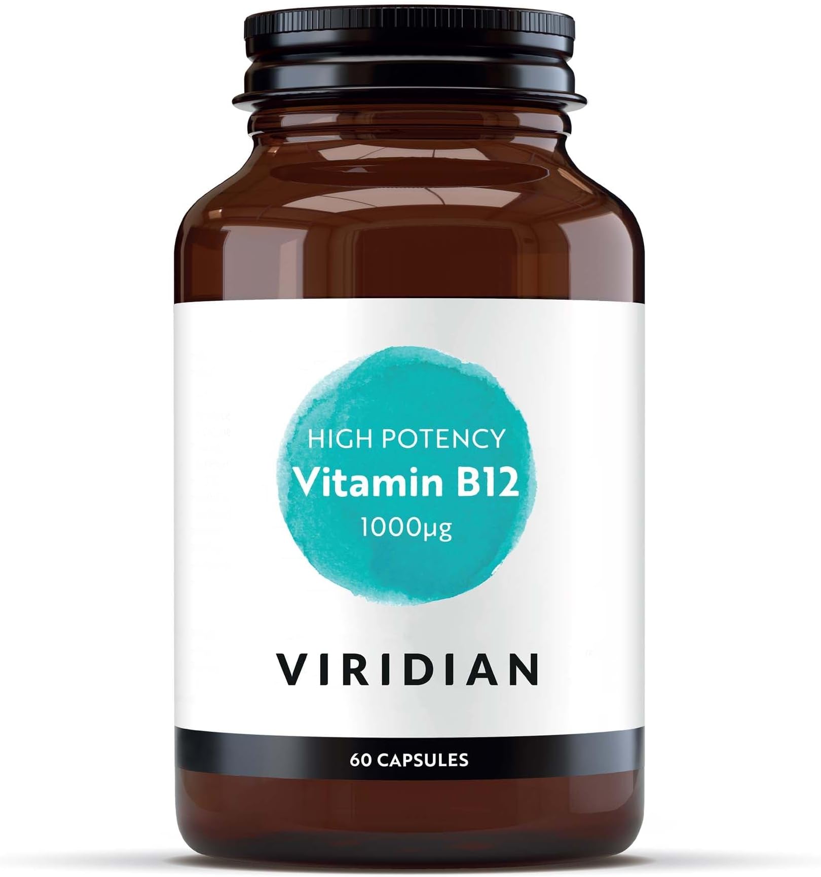 Viridian - Vitamin B12 1000μg, High Potency - 60 Caps | Two Active Forms of B12 | Normal Red Blood Cell Formation, Immune Support | Reduce Tiredness & Fatigue | Nutritionist Formulated