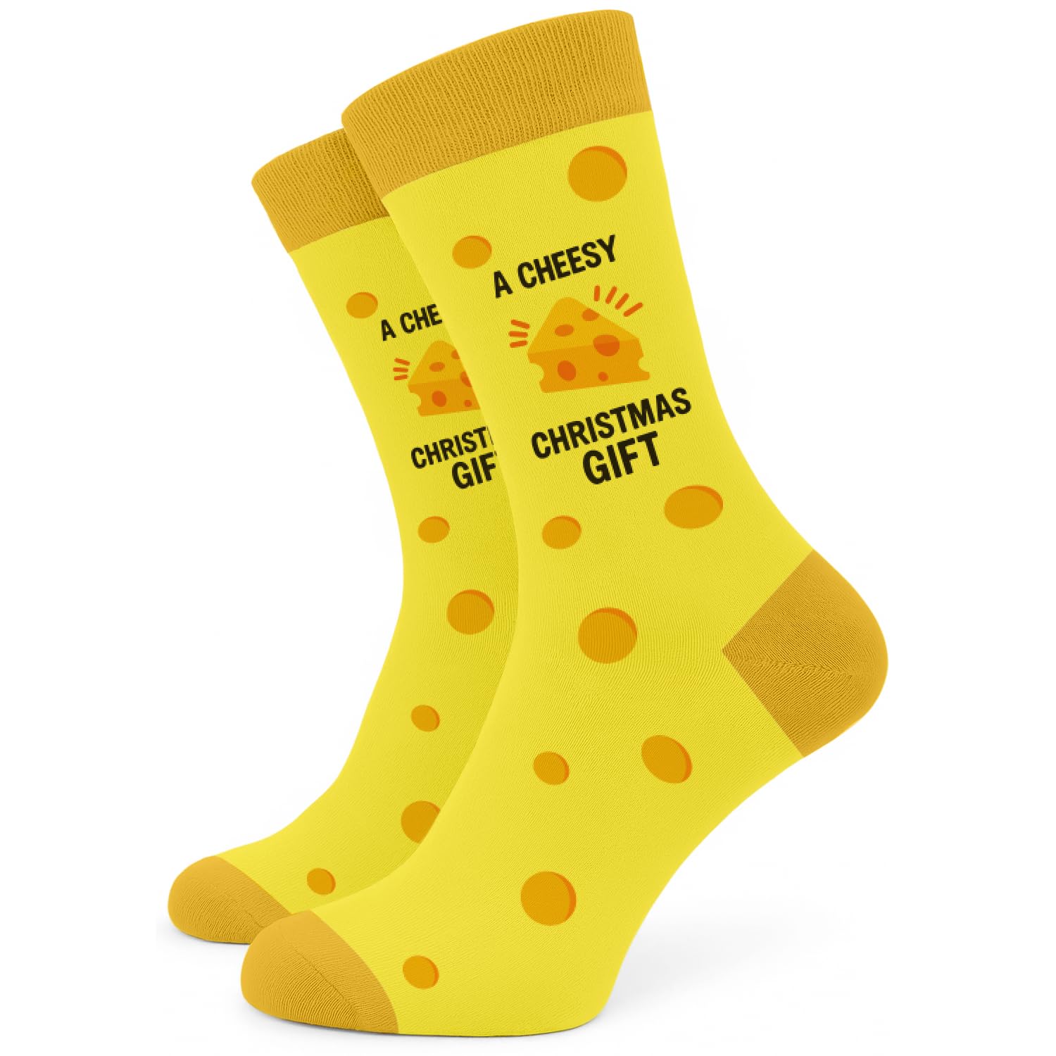 SC Products Cheesy Funny Socks | Cheese Mens Christmas Socks Novelty Christmas Presents For Men | Funny Secret Santa Gifts for Men Stocking Fillers for Him | Xmas Work Secret Santa Gifts for Him